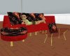 Royal Red pose couch