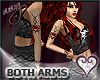 Red heart anyskin arm tattoos