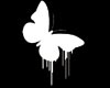 Black Dripping Butterfly