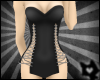 xox Black Silver Lace Up