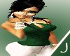 GREEN TOP N JEANS