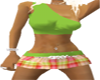 *SB*Kiwi Plaid Skirt