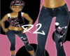 BlkWhitePinkSplattaJeanz