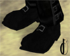 d3 Buckled Black Suede