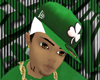 Grn/Wht Shamrock Hat