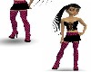 Black n Pink boots