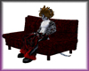 Dark Red Circuit Couch