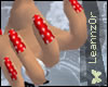 Red PolkaDot Nails