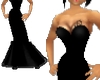 D. Black Fishtail Gown