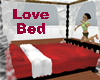 Valentine Red Love Bed