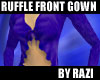 Cobalt Ruffle Gown