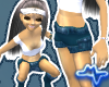 Midnight Faux Fur Shorts