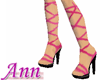 Sweeheart Pink tie ups