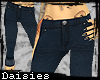 [D]Blue Denim CuffCapris