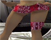 red bandana shorts