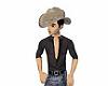 taupe  cowboy  hat