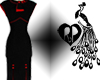 Red and Black Dress