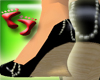 *Posh* Black Wedged Heel