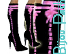 RibbonBootsinBlack&Pink