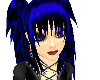 blue and black hair