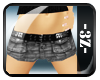 -3z- Black Denim Shorts