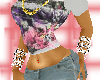 nw~jean shorts w/legging