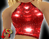 Hawt Metal Halter Red
