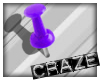 C ~ Purple Drawing Pin