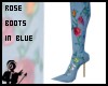 Rose boots in blue