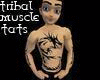 tribal dragon muscle tat