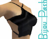 Satin Star Halter Black
