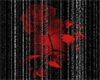 goth red flower
