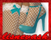 &pound;&igrave;&ccedil; Teal Spikes/Fishnets