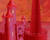 fairytale pink castle