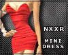 NR SILK Red Mini Dress