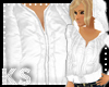 {K} White Hood Jacket