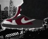 Burgandy N Grey kikz