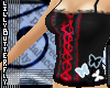 [L] BlackRed LacedCorset