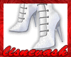 (L) White Sexy Stilettos