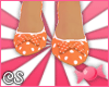 *CS* Orange Bowtie Pumps