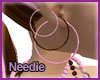 Pink Brownie Tri Hoops