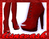 &pound;&igrave;&ccedil; Thigh Hi Boots ~ Red