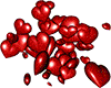 {7q}red hearts