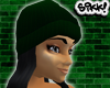 602 Green Skully Bk Hair