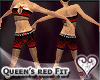 Queens red outfit