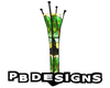PB ArtDeco Lamp Green
