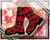 K&times; Red Tartan Boots