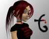 Acid Black w/Red Bangs