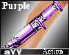 aYY-Action throwing Ankle Knife Purp