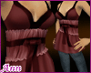 ANN Lacey Cami Pair RED